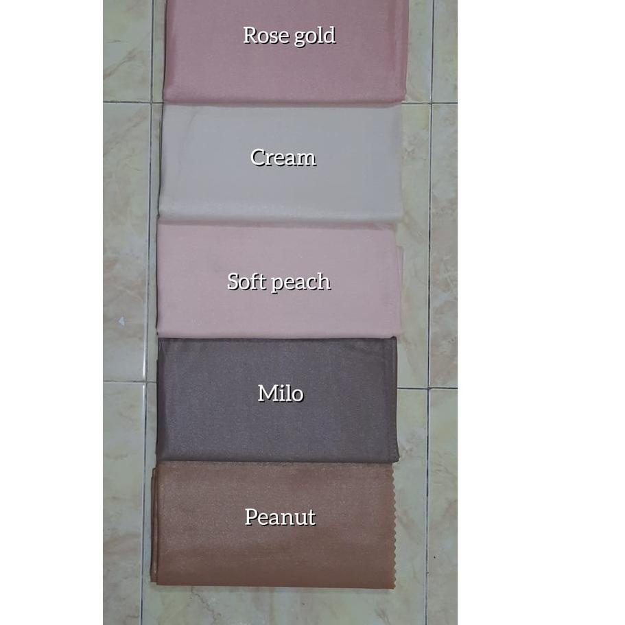 ℮ [Pilih WARNA] NUR SINAR SHINAR SYARI LC Azara Hijab Segiempat Polos Luxury Premium Glitter Glowing