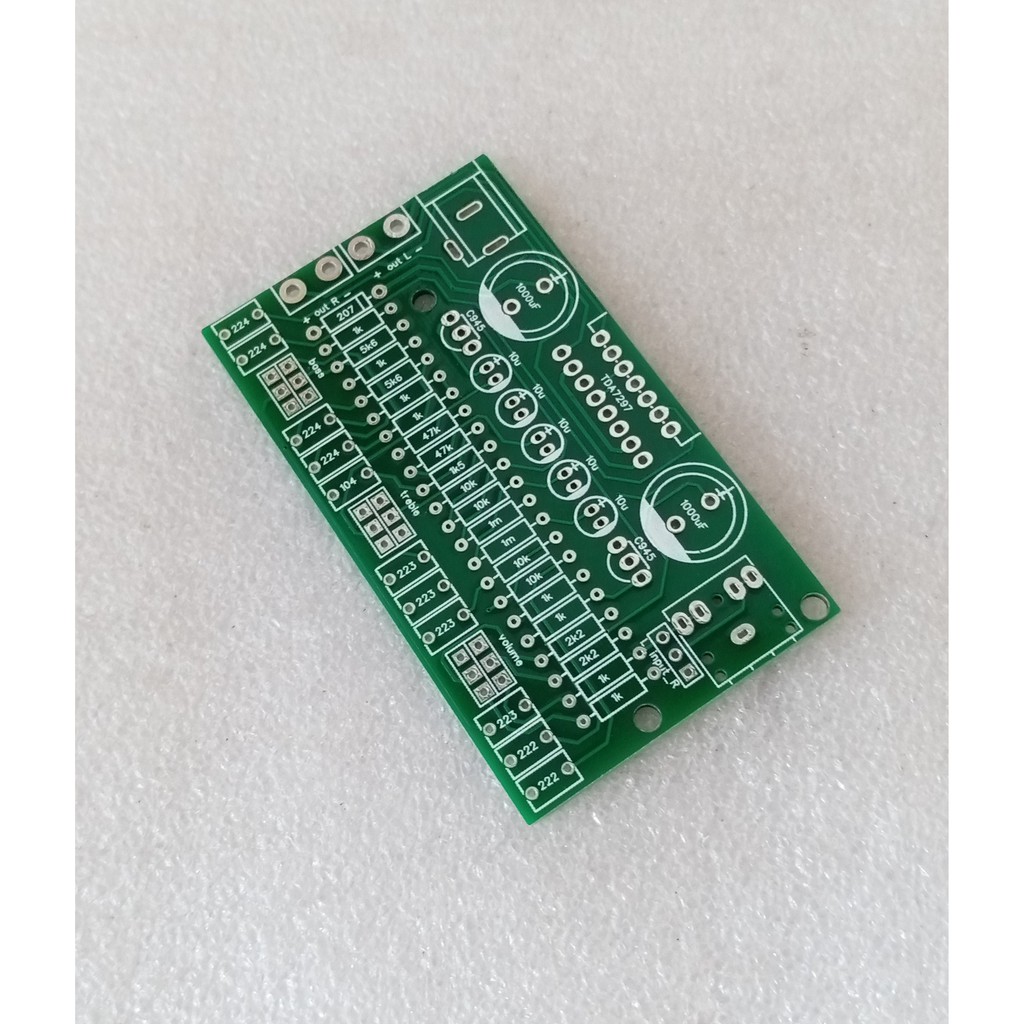 PCB Power Amplifier Stereo Bridge 15W TDA7297 Plus Tone control