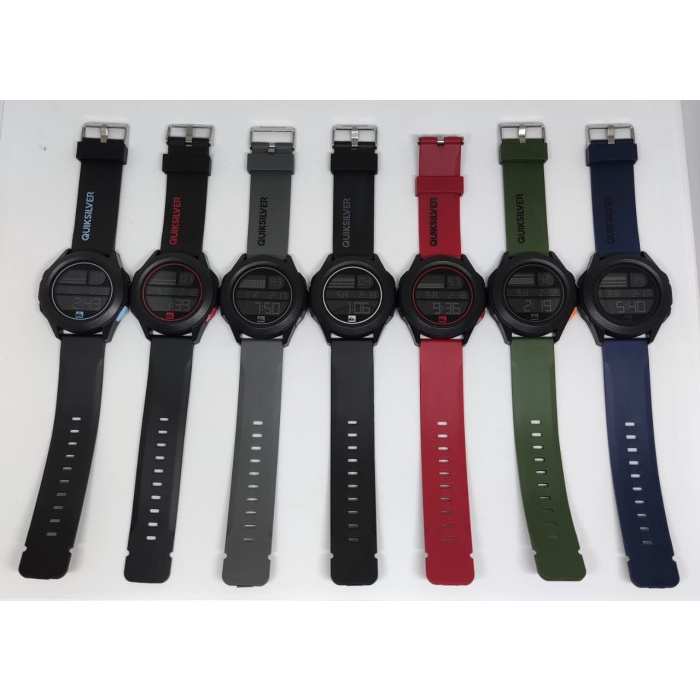 Jam Pria JAM TANGAN PRIA DIGITAL QUIKSILVER B342 FREE BOX - TALI MERAH Koleksi Terbaru JamTangan Cow