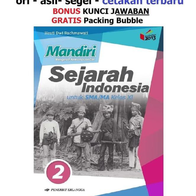 Harga Buku Mandiri Erlangga Sejarah Indonesia Sma Kelas 11 K13 Soal Jawaban Shopee Indonesia