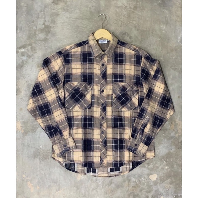 REPAGE FLANNEL PLAID SHIRT TEBAL
