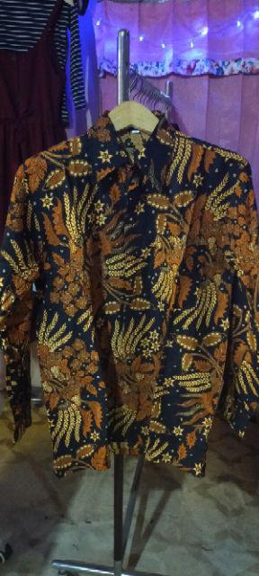 Kemeja Manggar Batik Pekalongan Lengan Panjang