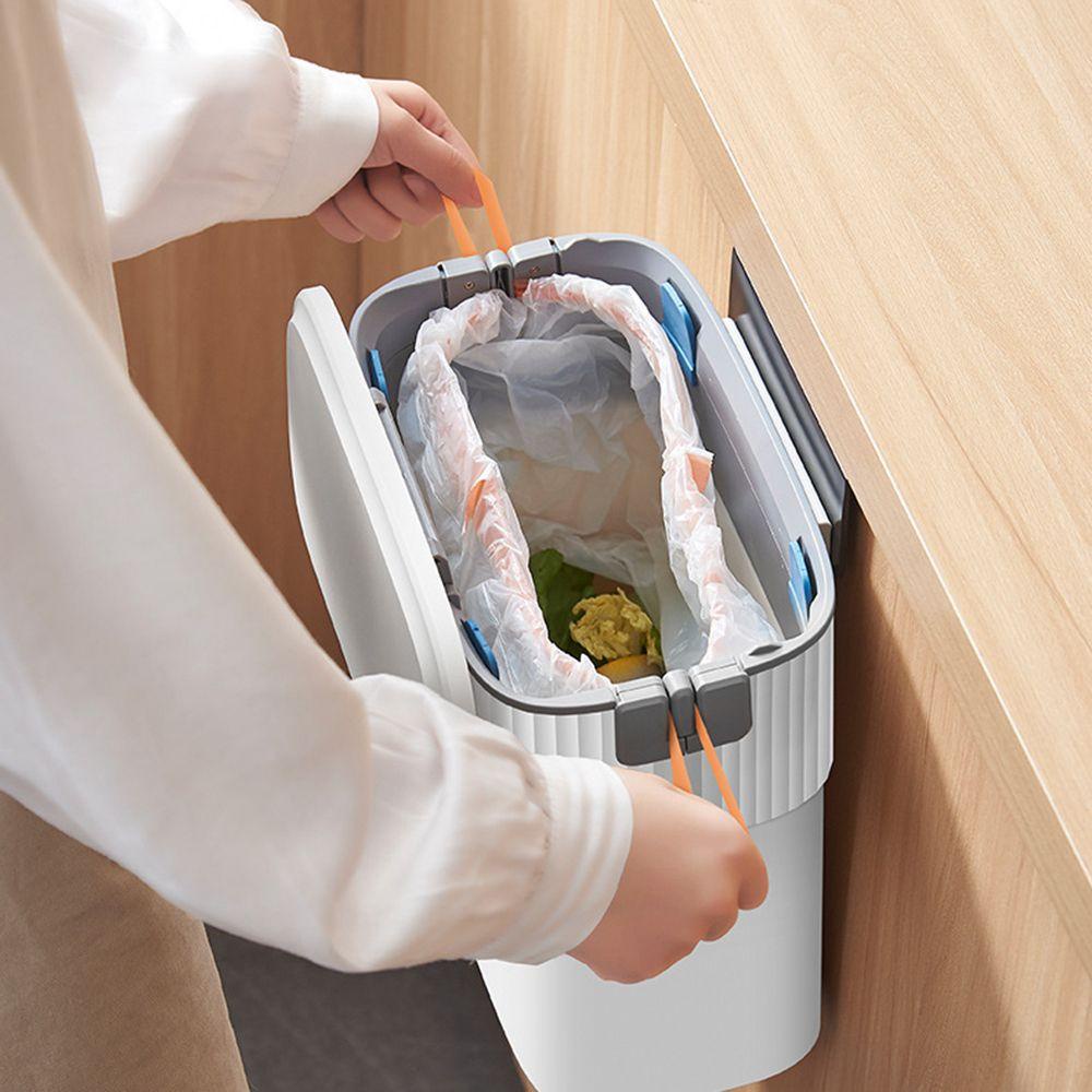 [Elegan] Tempat Sampah Kitchen Compost Bin Keranjang Sampah Daur Ulang Gantung