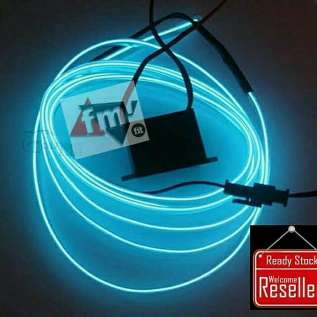 Fm fit (dari jakarta) elwire el wire lampu led neon strip dekorasi pesta kamar baju