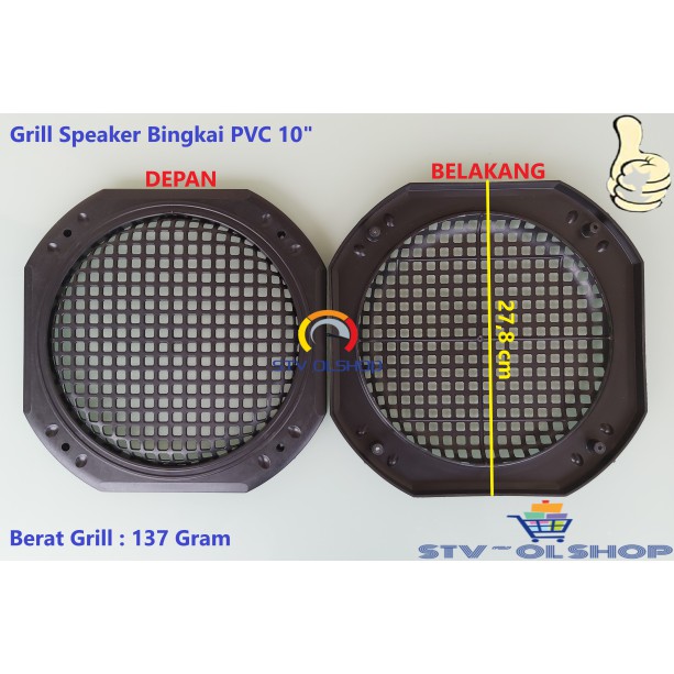 Grill 10 in / Ram Box Speaker 10&quot; Bingkai