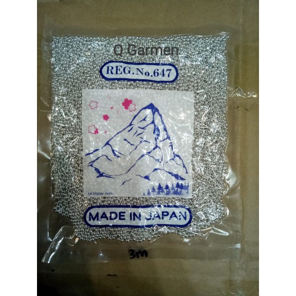 Mutiara Jepang 3mm asli