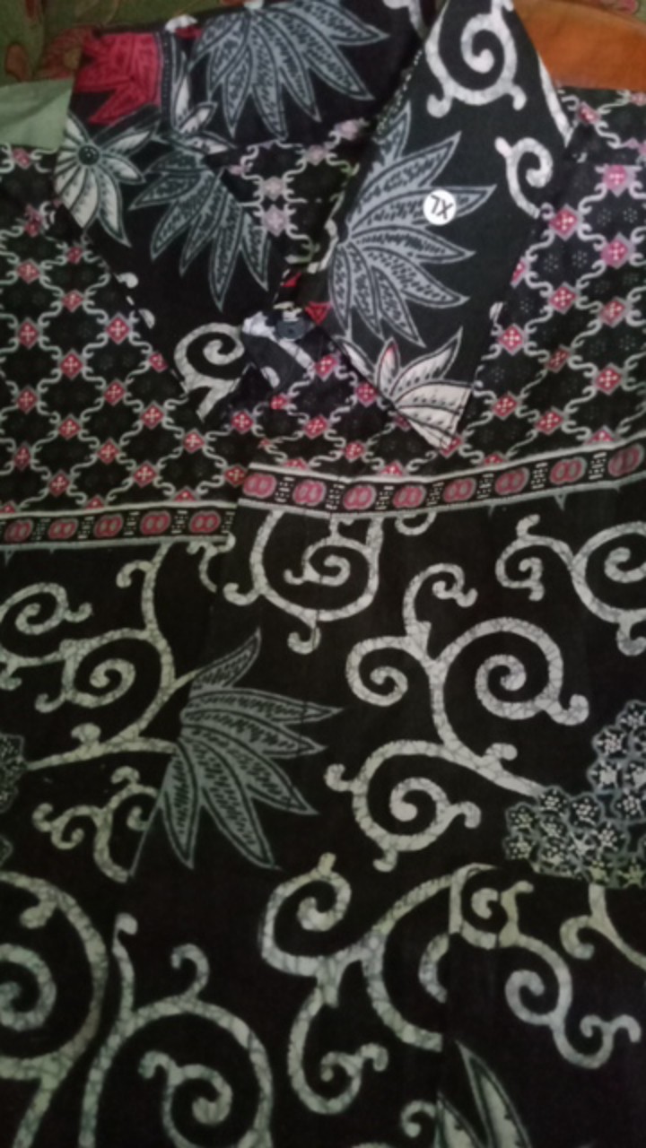 Batik Couple Keluarga Sania Ruffle Ori Ndoro Jowi Dnt Sogan Kembang Langit