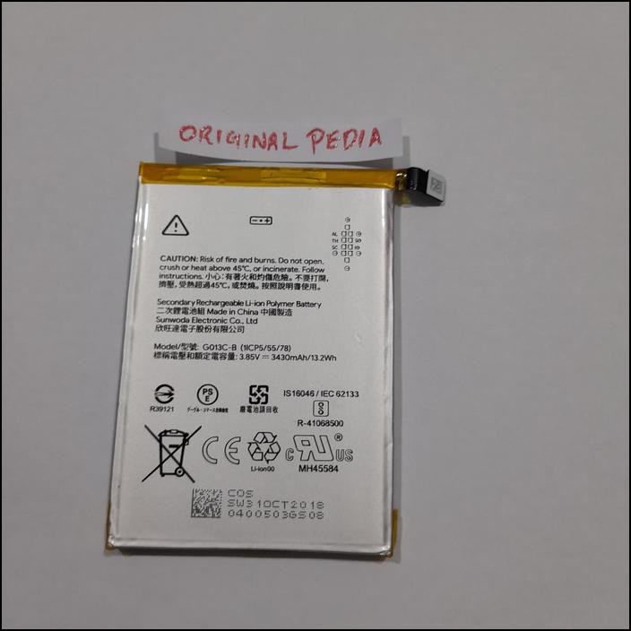 BATERAI ORIGINAL 100% GOOGLE PIXEL 3 XL G013C-B BATTERY ORI HP