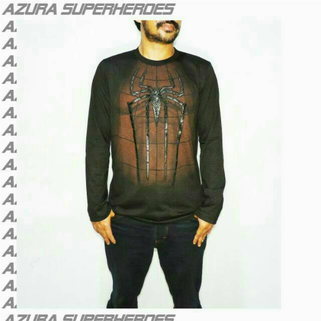 Kaos Superhero Spiderman Lengan Panjang