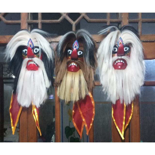 [ COD ] TOPENG BUJANG GANONG GANONGAN Jambul Kwalitas Super / TOPENGAN GANONGAN / BUJANG GANONG / WA