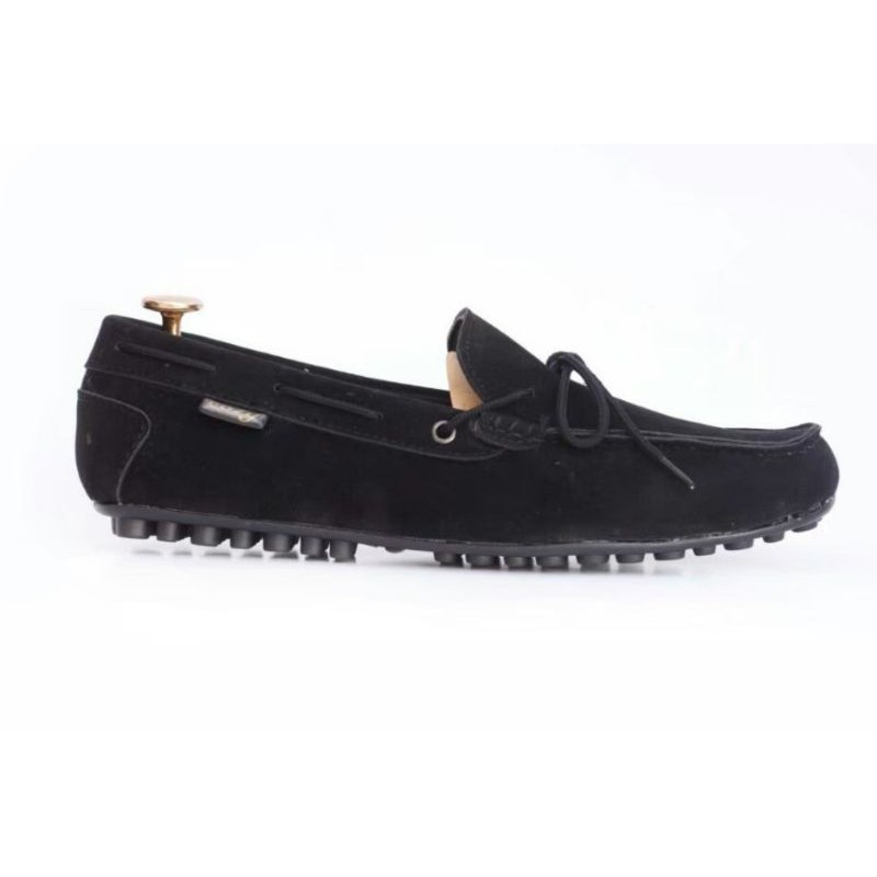 ZAPATO BLACK |WOLF x COZY| Sepatu Kasual Pria Kantor Kerja Loafers Fashion Kulit Suede Simpel