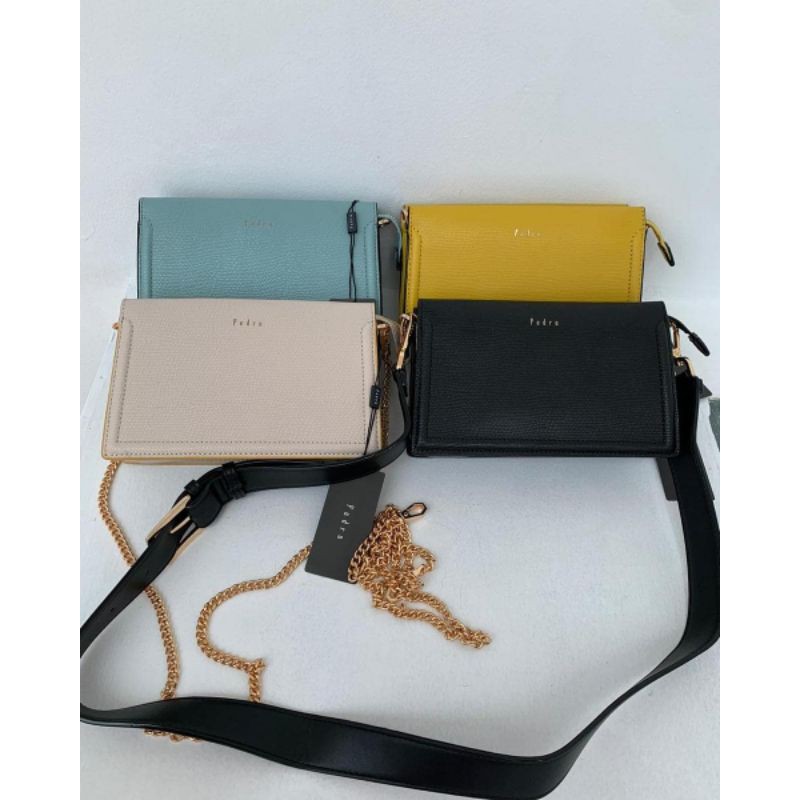PEDRO Multi Way Lizard Effect Leather Bag