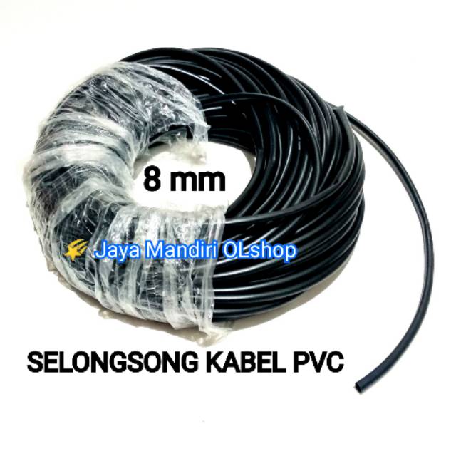 SELANG PEMBUNGKUS KABEL 8 MM / SELONGSONG KABEL PVC ANTI PANAS 8 MM