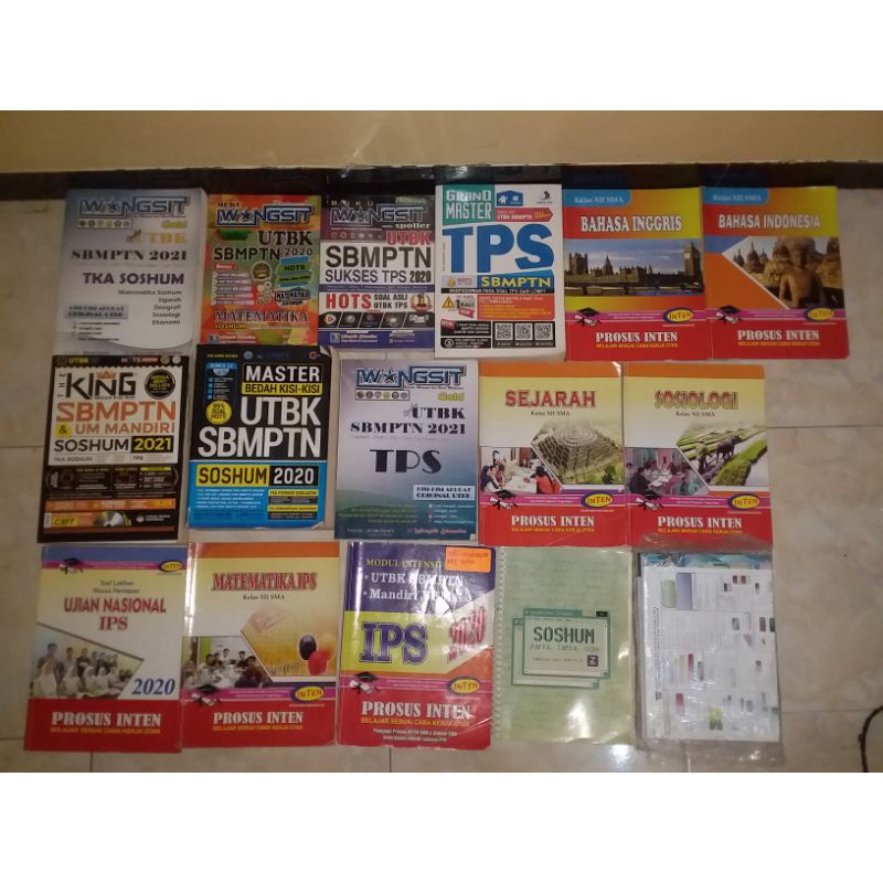 PAKET BUKU SBMPTN MURAH wangsit, prosus inten, drilling soal zenius, the king, grand master TPS + TK