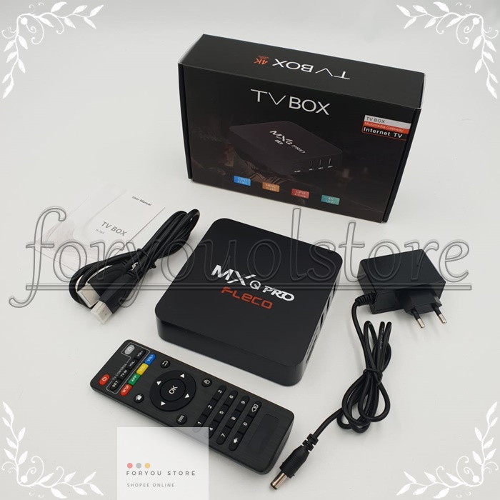 TERLARIS COD (CASH ON DELIVERY) TV BOX Android MXQ-Pro 4K Smart TV Media Player/ Smart TV Box/ LAN TV Box Android