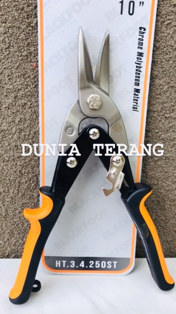 Gunting Seng Holo BLACKFOOT Lurus 10 in - Aviation Tin Snips - Tang Baja Ringan Plat Hollow Aircraft