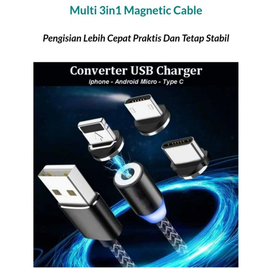 Multi 3 in 1 Magnetic Cable