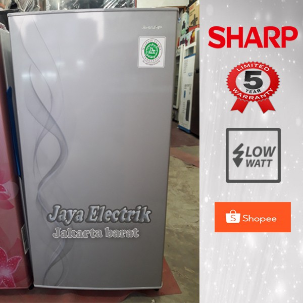 Kulkas 1 Pintu Sharp  SJ N162 D 133L Low watt Garansi Resmi 5 TH Defrost