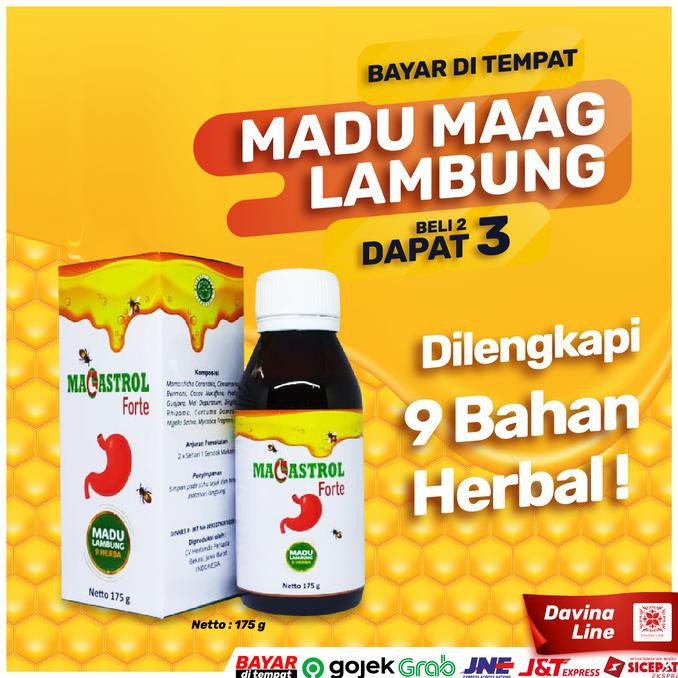 OBAT HERBAL LAMBUNG OBAT MAAG HERBAL MADU LAMBUNG MADU MAGASTROL FORTE