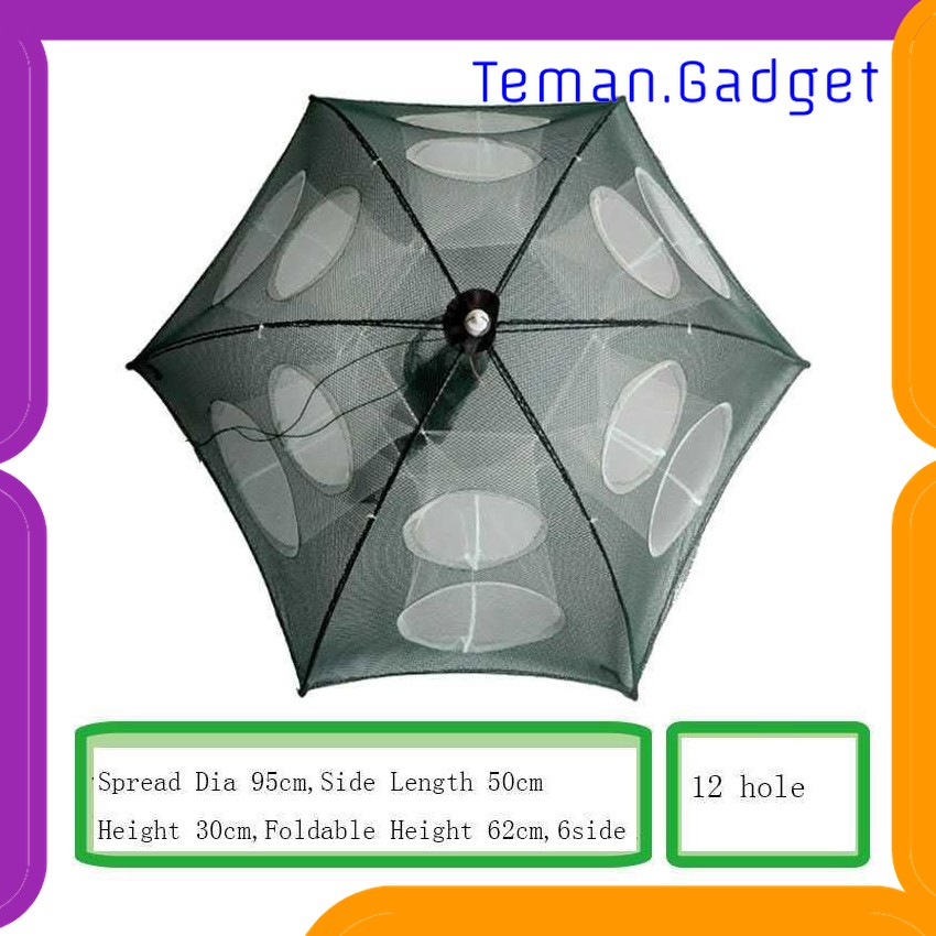 TG-IF056 JARING PANCING IKAN HEXAGONAL 12 HOLE FISHING NET TRAP CAGE - H14572