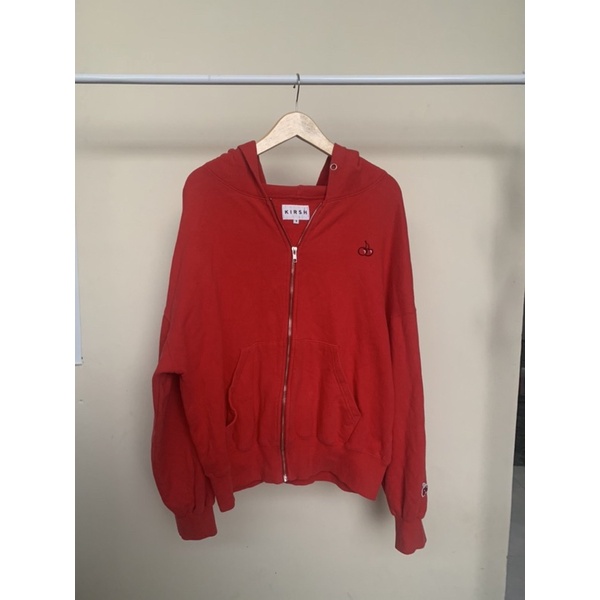 Kirsh Cherry Zip Up Jacket Red