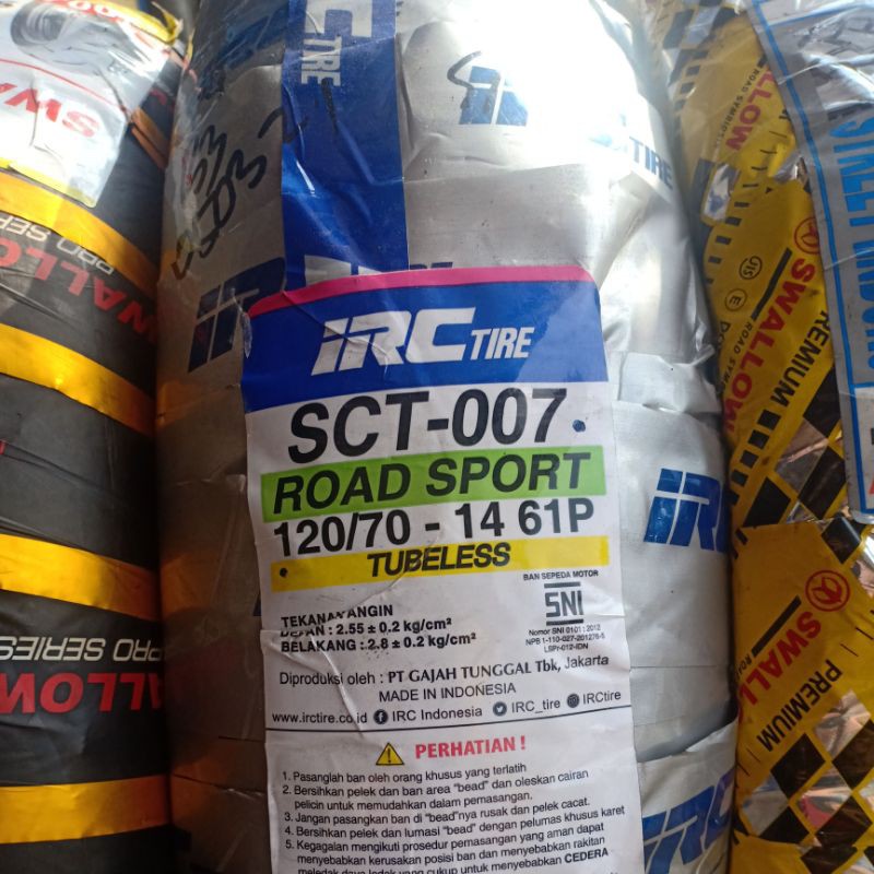 ban irc ring 14 ukuran 120-70/14