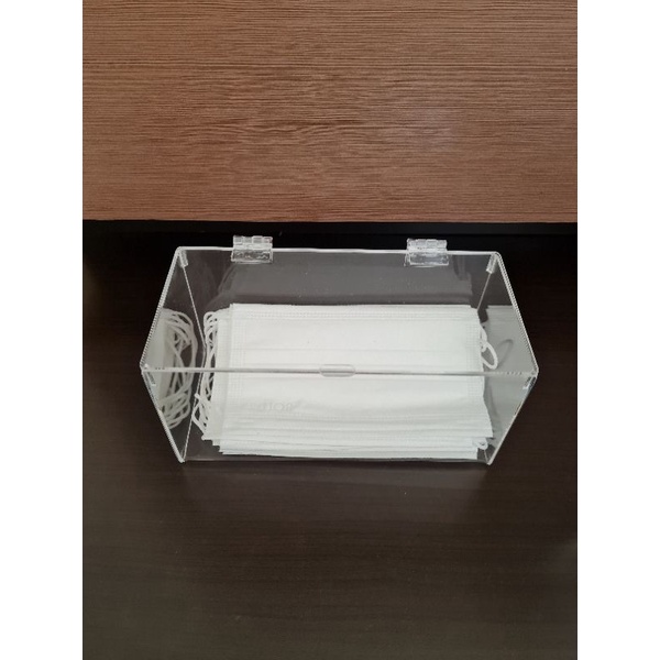 Akrilik Tempat / Wadah Masker KF94 dan Surgical Mask