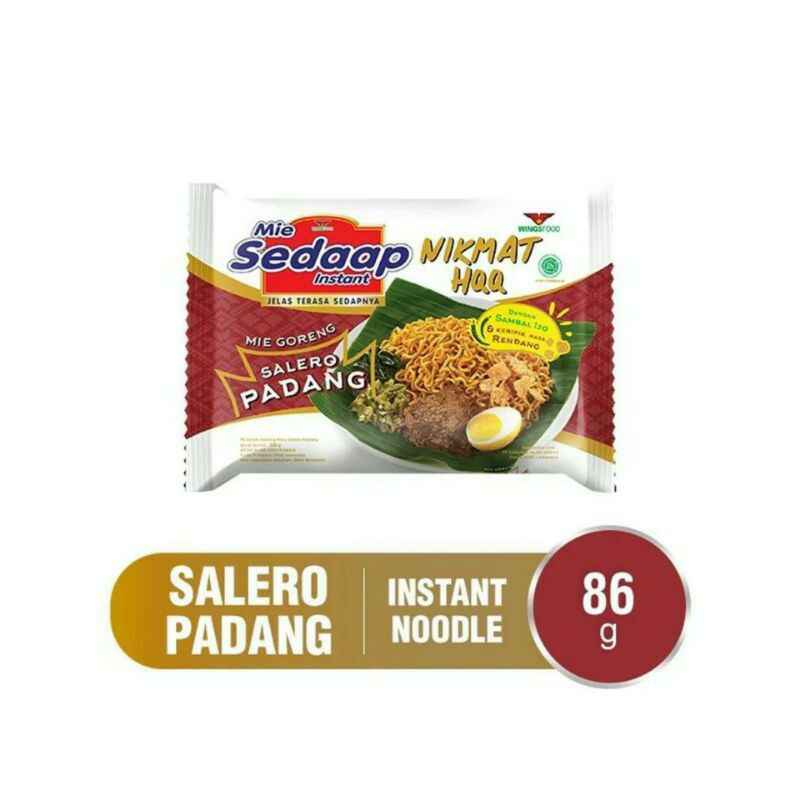 

Sedaap Mie Instan Goreng Salero Padang 86 gr - Mie Goreng Sedaap Salero Padang