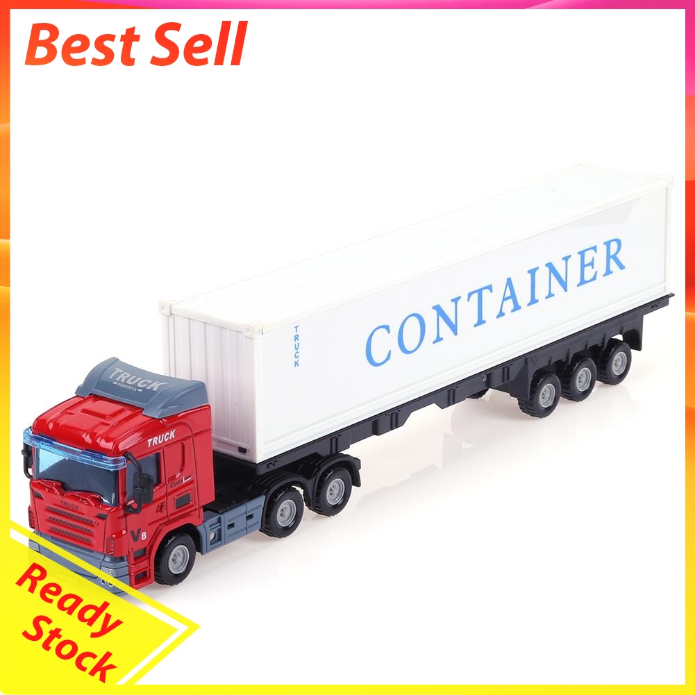 1:43 Alloy Construction Vehicle Model Simulation Container Truck Model Toy