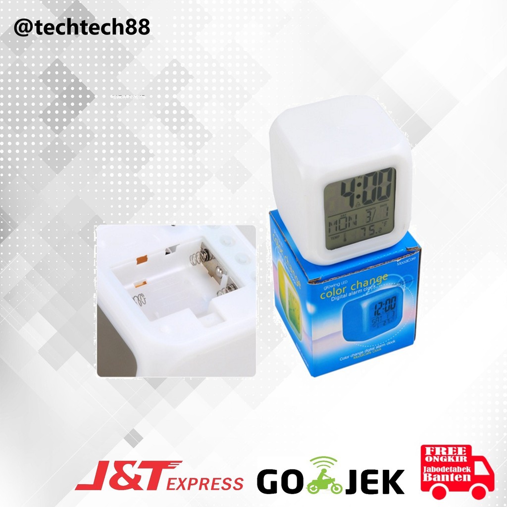 MOODY CLOCK - LED COLOUR CHANGE DIGITAL ALARM CLOCK