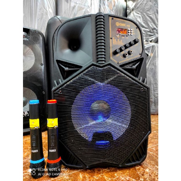 speaker GMC 899N 12 inc 2 mic wireless/ speaker gmc 12 inc