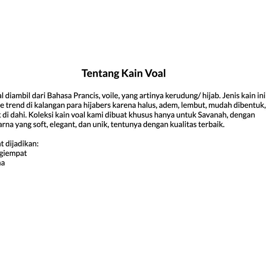 BiG PROMO  Kain VOAL SUPERFINE PREMIUM ukuran untuk hijab 125x125 .,.,