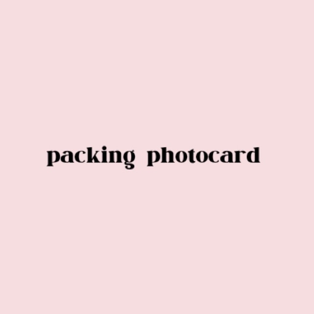 

co packing photocard