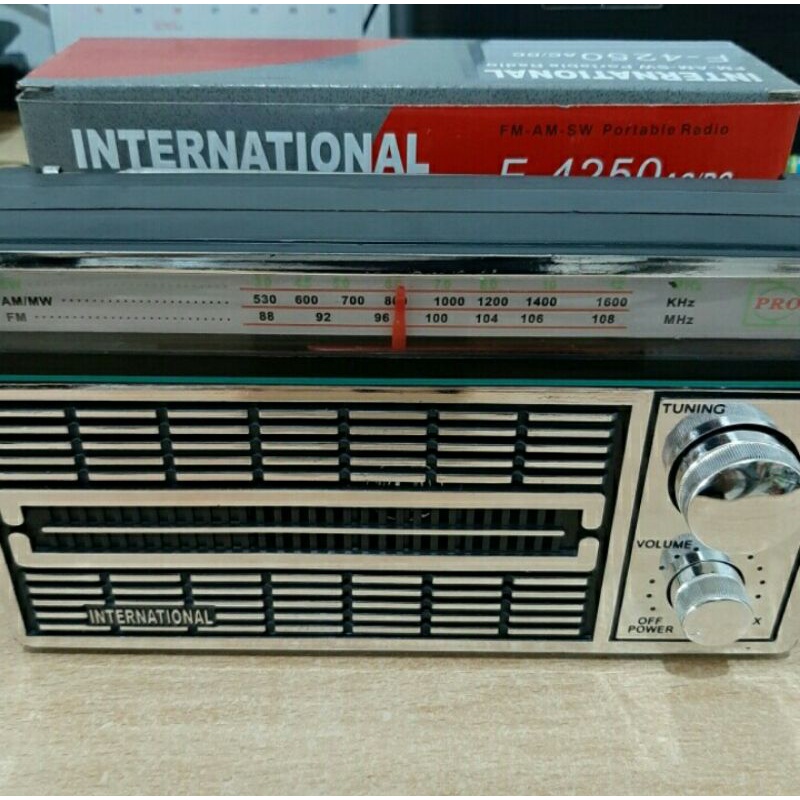 Cod Radio Jadul Internasional F-1211 Model Big Sound//Radio Portable AM FM