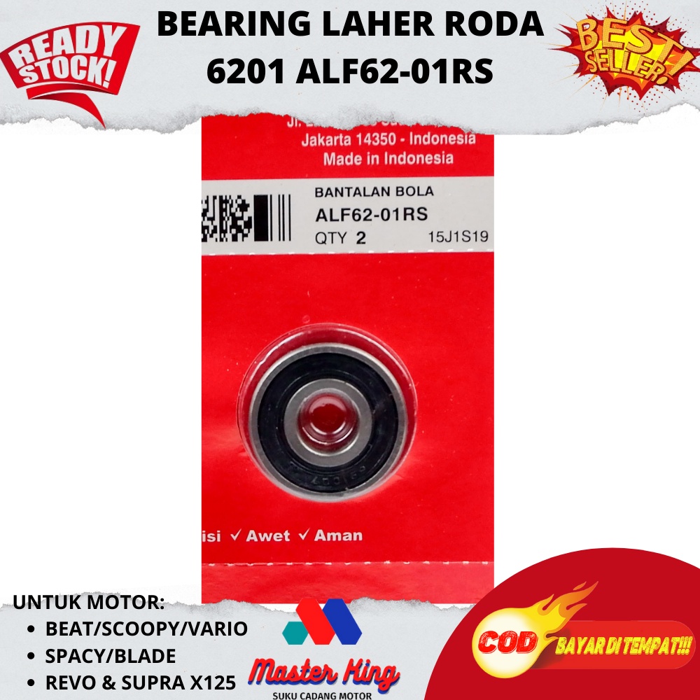 Laher Roda Depan Beat / Laher Roda Kharisma / klaher Roda Vario / Laher 6201 / Bearing Roda Depan Be
