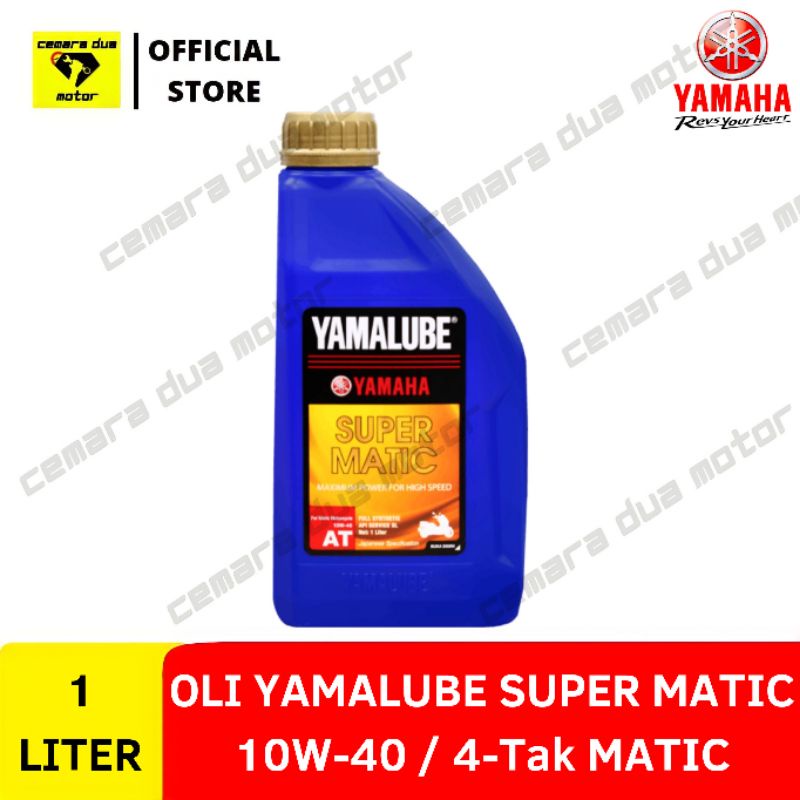 OLI YAMALUBE SUPER MATIC 1 LITER 10W-40 FULL SYNTHETIC OLI MATIC OLI YAMAHA MATIC OLI MESIN 1000ML O