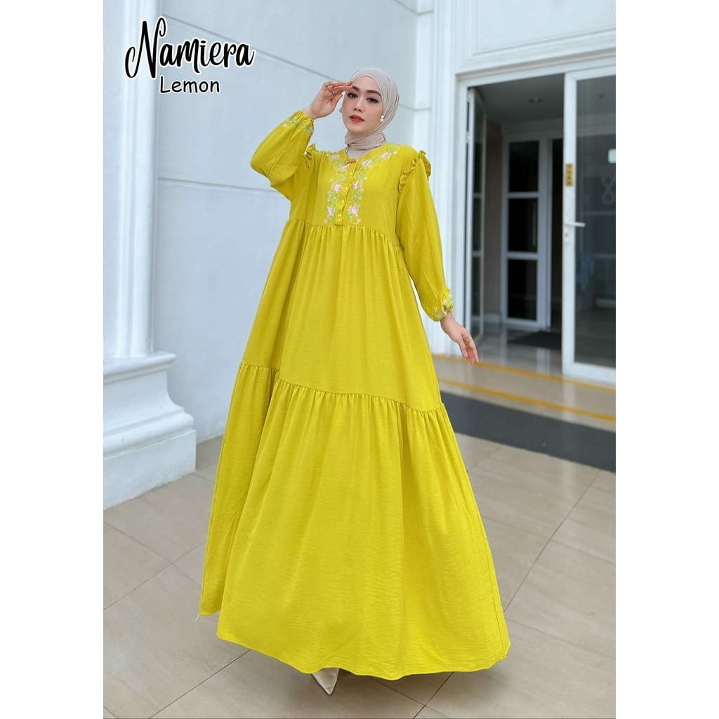 GAMIS KONDANGAN NAMIERA SIMPLE BORDIR ASLI