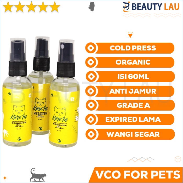 VCO KUCING KAREIN 60ML OBAT JAMUR SCABIES SKABIES GUDIG KORENG LUKA KUCING ANJING SPRAY AMPUH MURAH