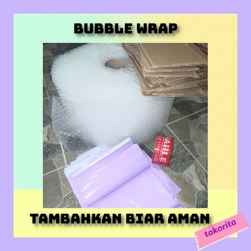 

TAMBAHAN PACKING BUBBLE WRAP KARDUS DAN LAKBAN