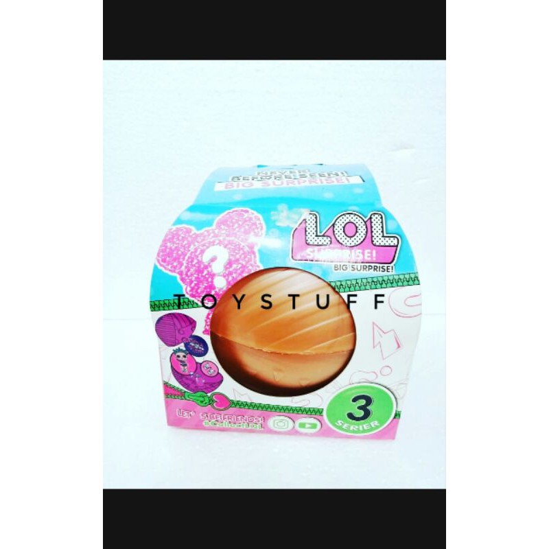 mainan bola lol surprise big tas