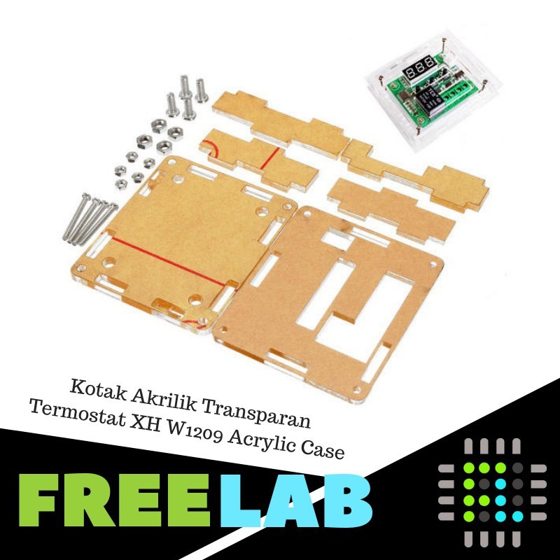Kotak Akrilik Transparan Termostat XH W1209 Acrylic Case
