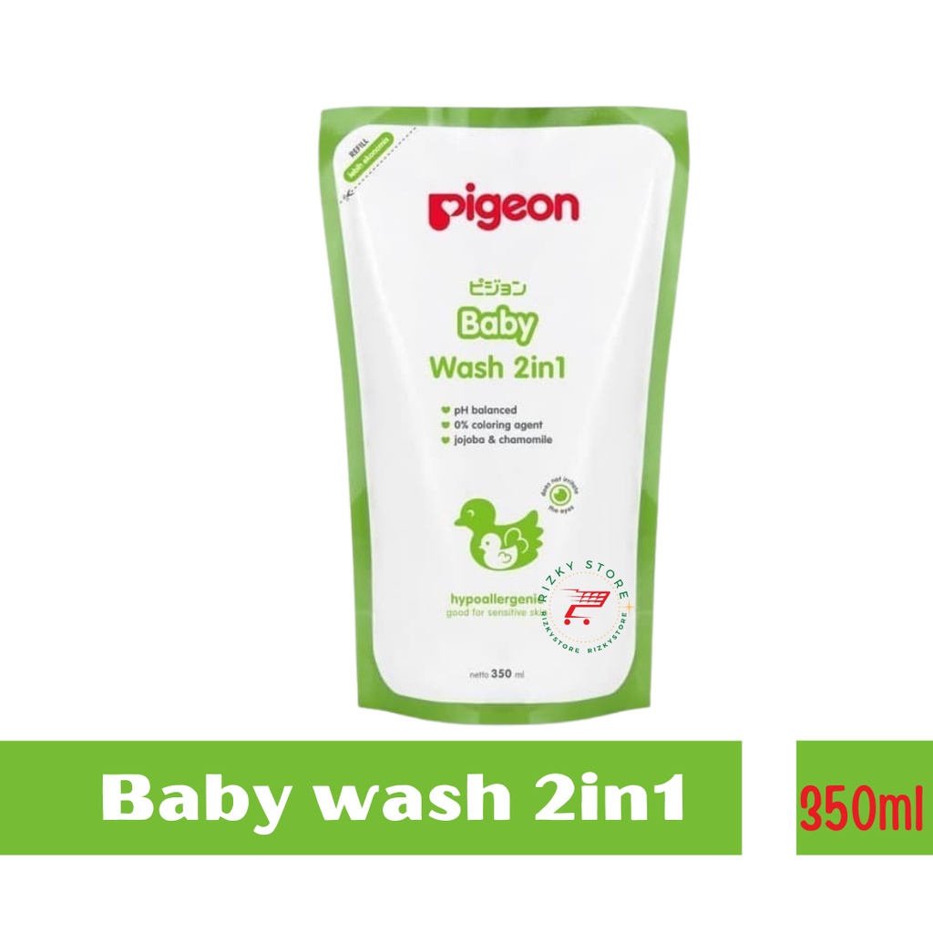 PIGEON REFILL BABY WASH 350ML