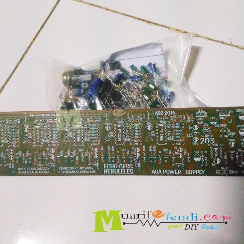 PAKET DIY Echo Eco Effect efek digital 5x2399 reverb mic mixer zoom cees