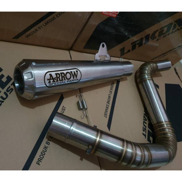 KNALPOT RACING ARROW TITAN MID PIPE SLIP ON KTM DUKE200 DUKE 250 200 KTM 250 RC 250 NEW AND OLD
