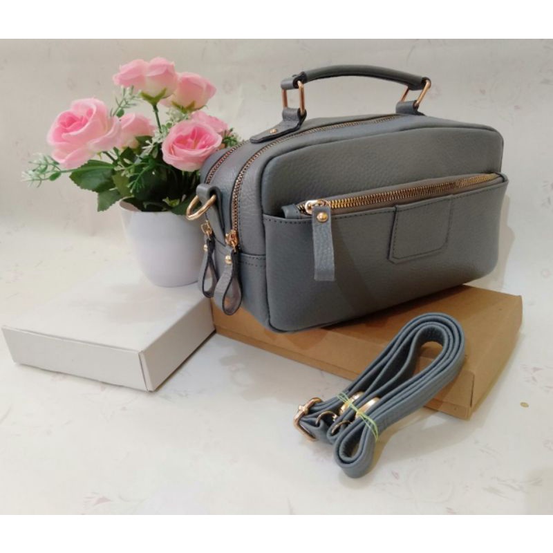 DOMPET KULIT WANITA POUCH BAG SELEMPANG