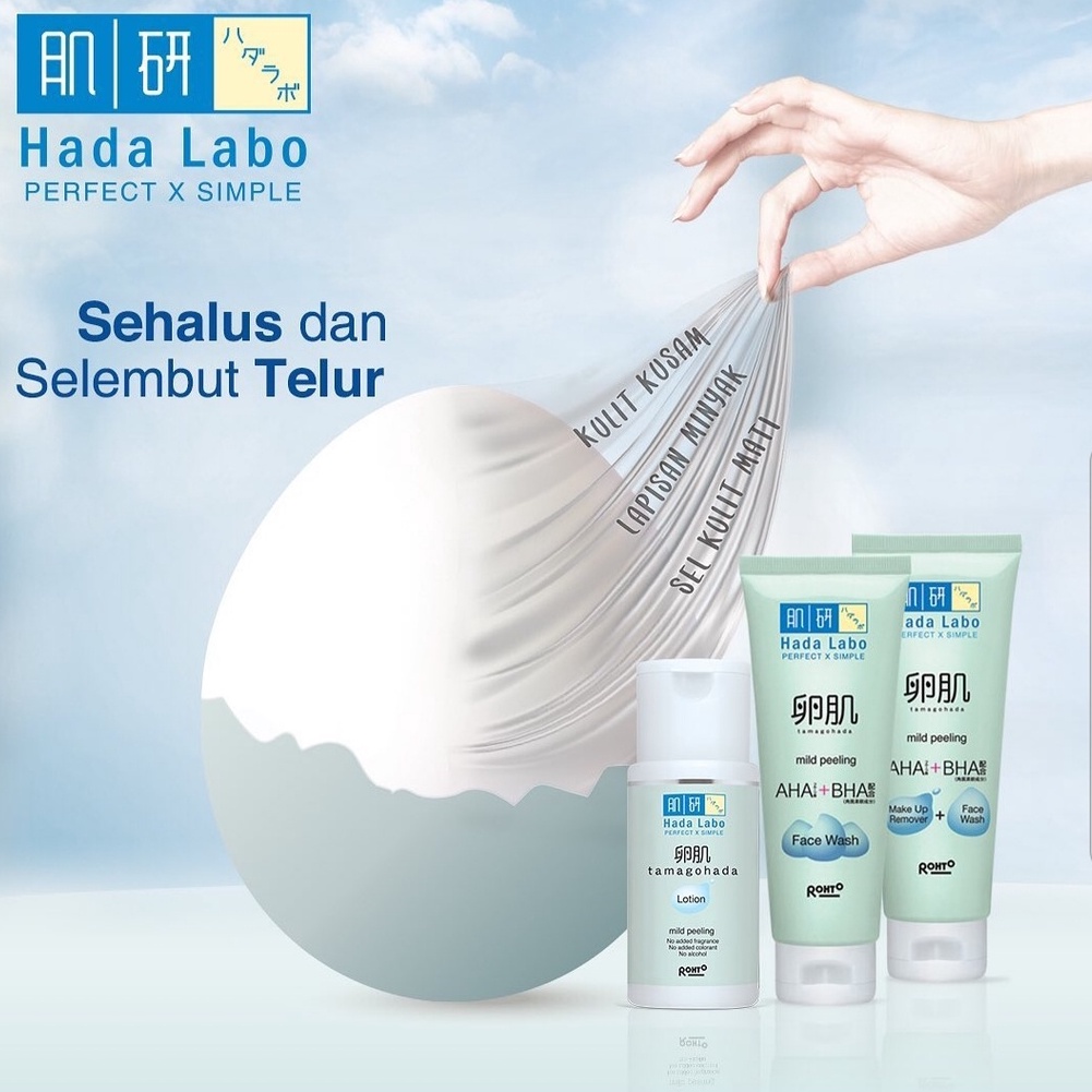 BPOM HADA LABO TAMAGOHADA MILD PEELING SERIES / HADALABO TAMAGOHADA SERIES