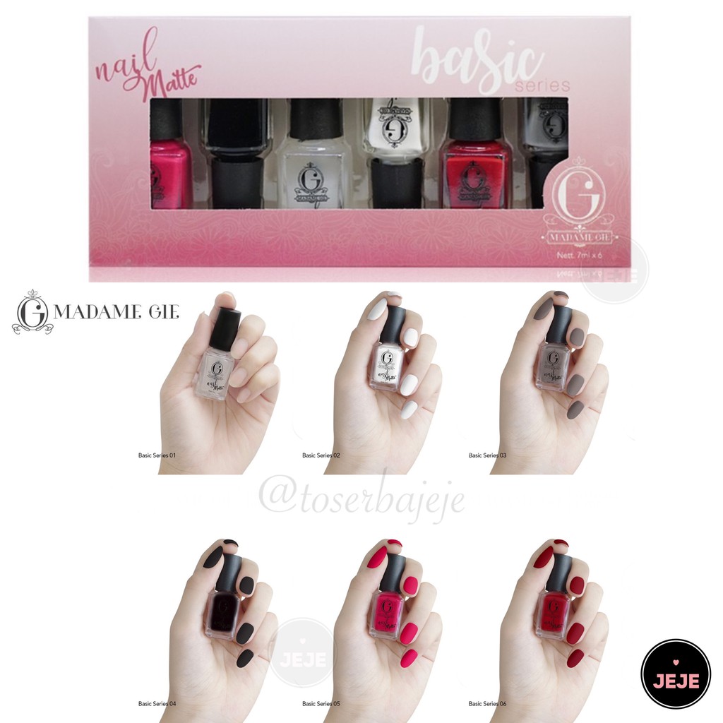 Madame Gie Nail Matte N-Moji N-Shell (Satuan / Ecer)