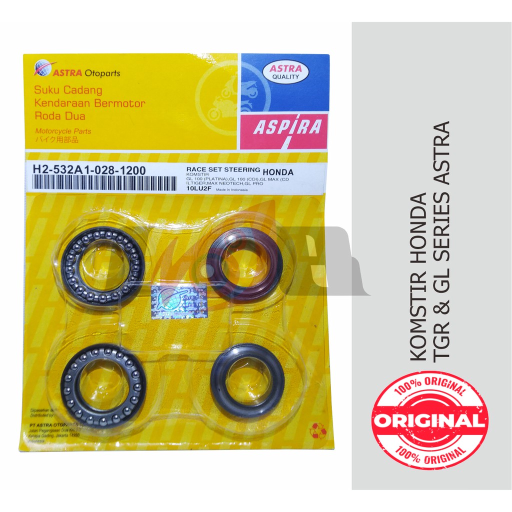 Komstir Tiger GL Pro Neo Tech Bearing Laher Race Comstir Set ASPIRA