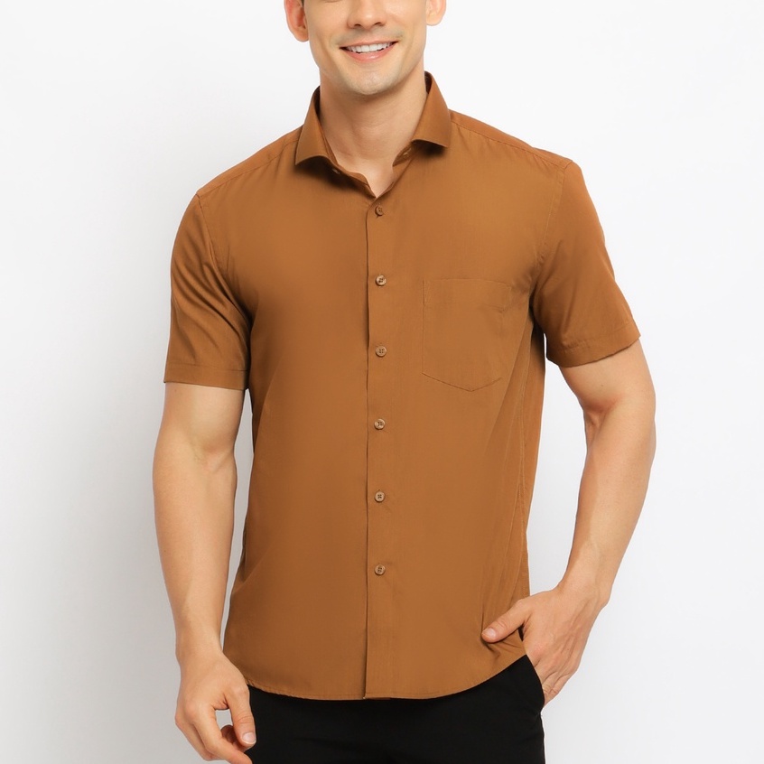 CARLOS MORENO - Kemeja Polos Katun - SKPS | Kemeja Formal | Kemeja Polos Pria | Kemeja Polos Slim Fi