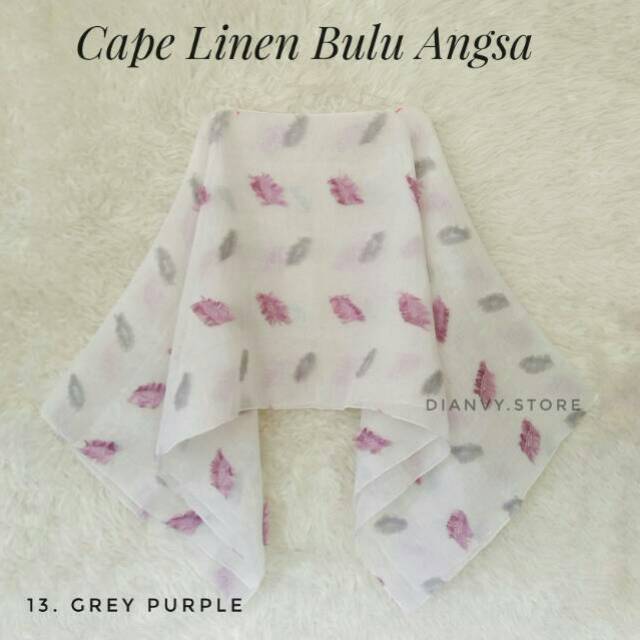 Cape Linen Bulu Angsa Shopee Indonesia